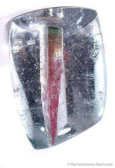 Tourmaline Included in Aquamarine image