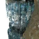 Tourmaline (Indicolite) on Quartz - image 2