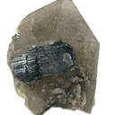 Tourmaline (Indicolite) on Quartz - image 3
