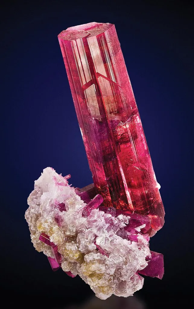 Tourmaline, Lepidolite, Albite image