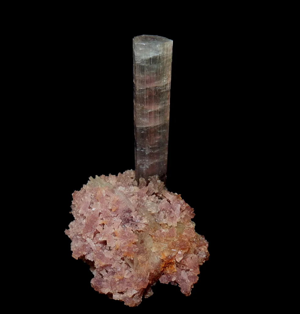 Tourmaline lépidolite : Pedeneira, Brésil image