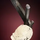 Tourmaline on Albite var. Cleavelandite - image 4