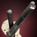 Tourmaline on Albite var. Cleavelandite - image 2