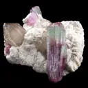 Tourmaline on Albite With Quartz - image 2