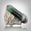 Tourmaline on Cleavelandite - image 1