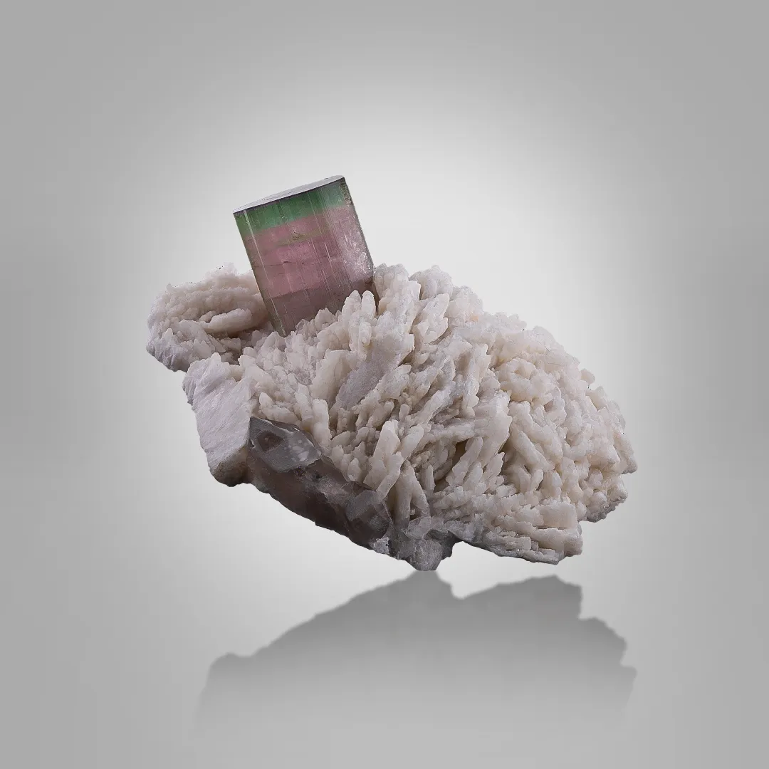 Tourmaline on Cleavelandite - image 3