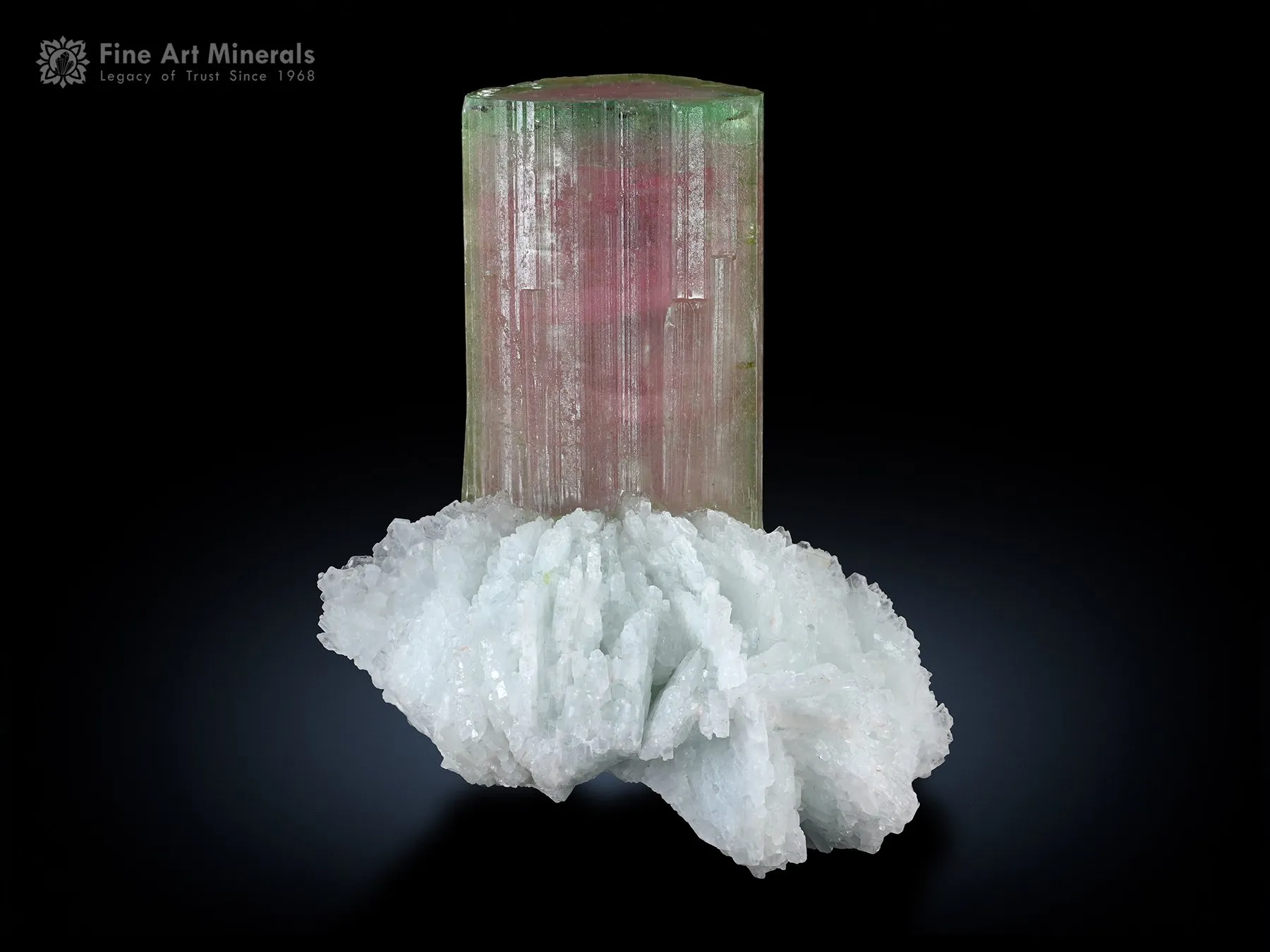 Tourmaline on Cleavelandite from Afghanistan - image 2