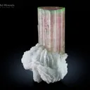 Tourmaline on Cleavelandite from Afghanistan - image 1