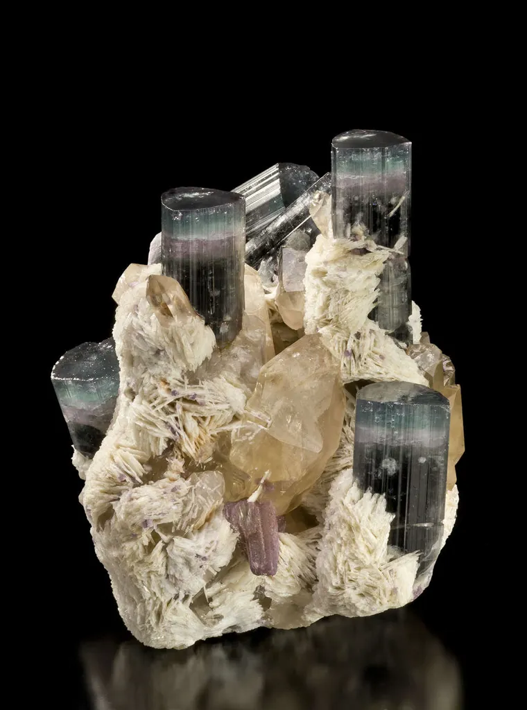 Tourmaline on Cleavelandite With Quartz, The Six-Pack - image 2