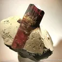 Tourmaline on Feldspar - image 2