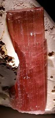 Tourmaline on Feldspar (Twinned) - image 4