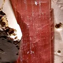 Tourmaline on Feldspar (Twinned) - image 4