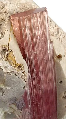 Tourmaline on Feldspar (Twinned) - image 3