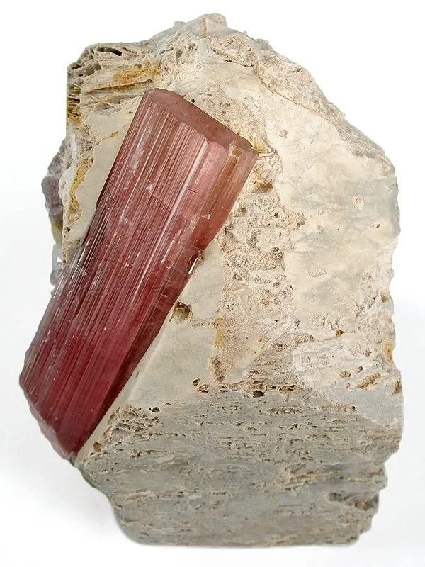 Tourmaline on Feldspar (Twinned) - image 2