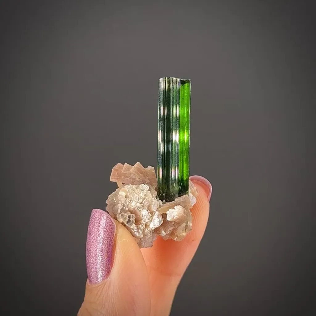 Tourmaline on Lepidolite - image 2