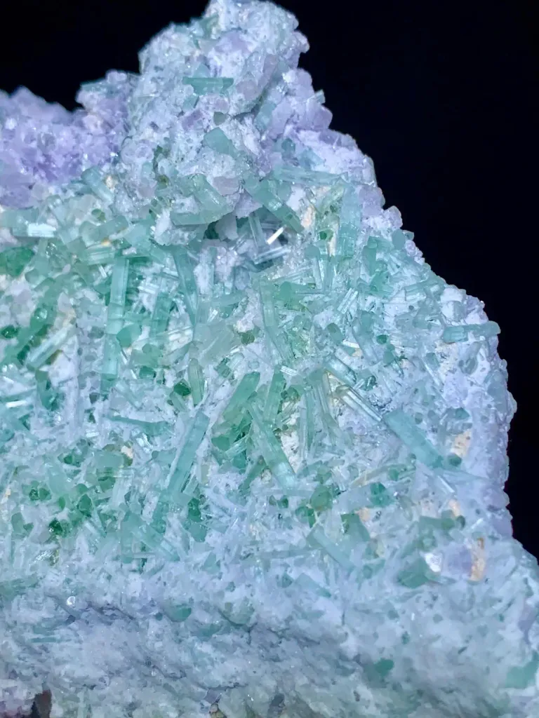 Tourmaline on Lepidolite from Afghanistan - image 3
