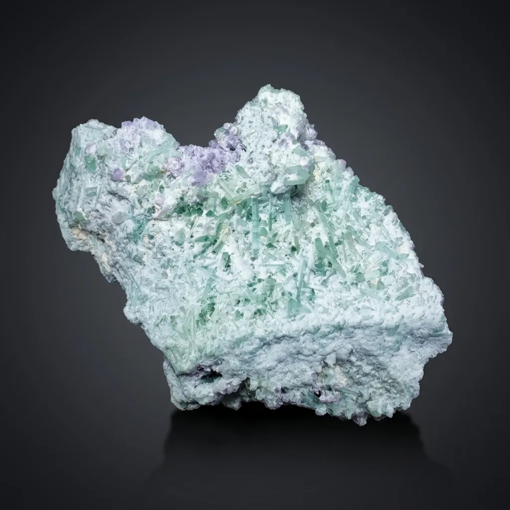 Tourmaline on Lepidolite from Afghanistan image