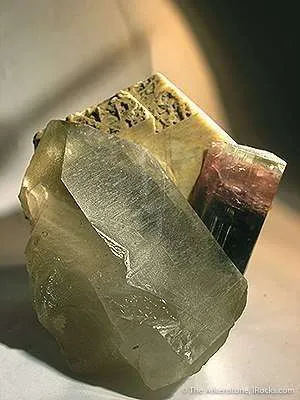 Tourmaline on Microline and Quartz - image 2