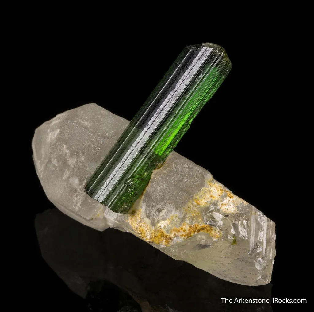 Tourmaline on Quartz - image 2