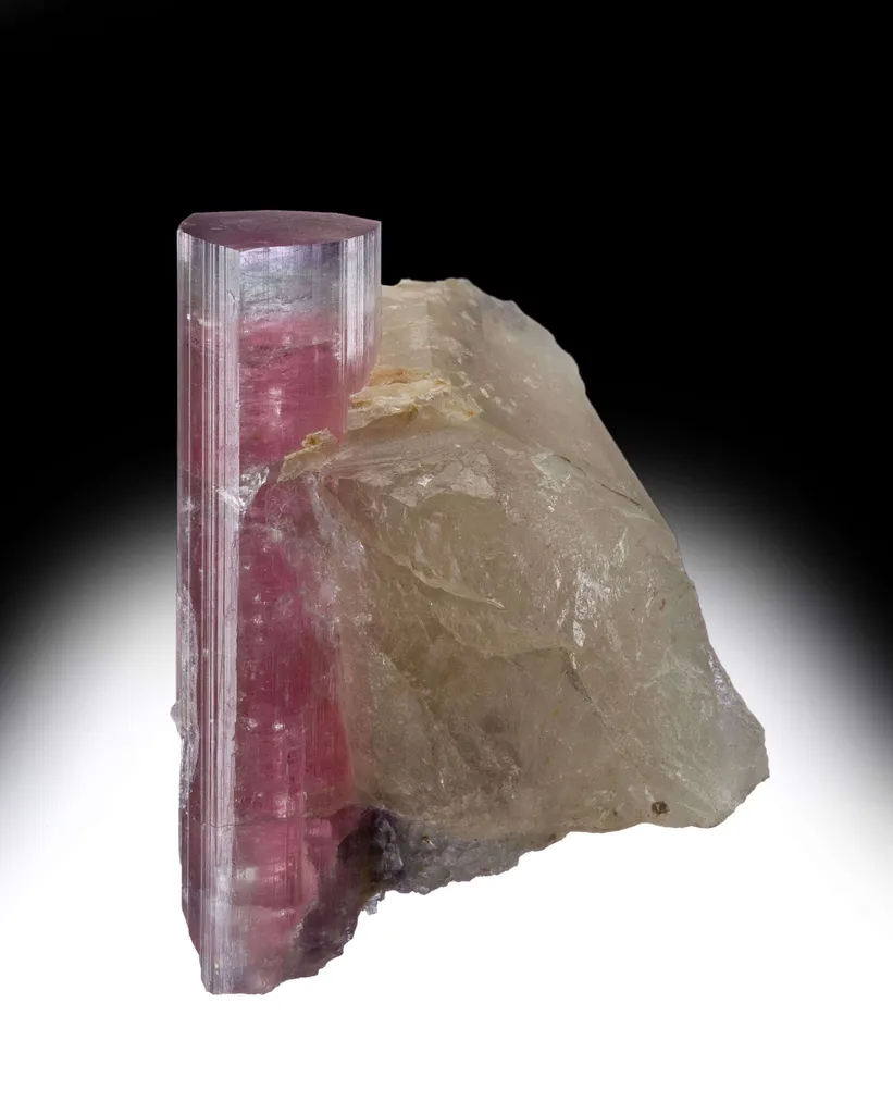 Tourmaline on Quartz - image 3