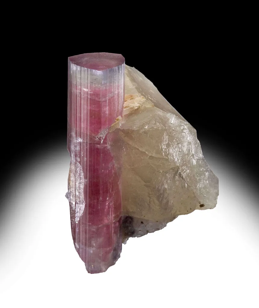 Tourmaline on Quartz image