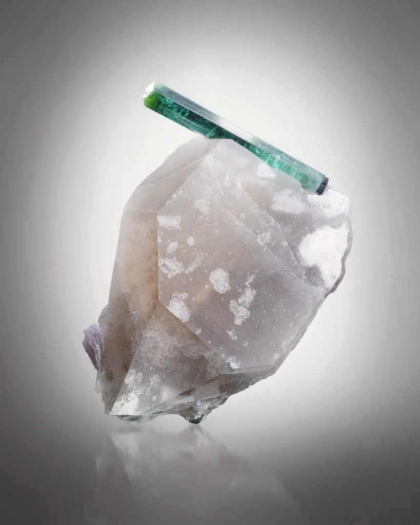 Tourmaline on Quartz image