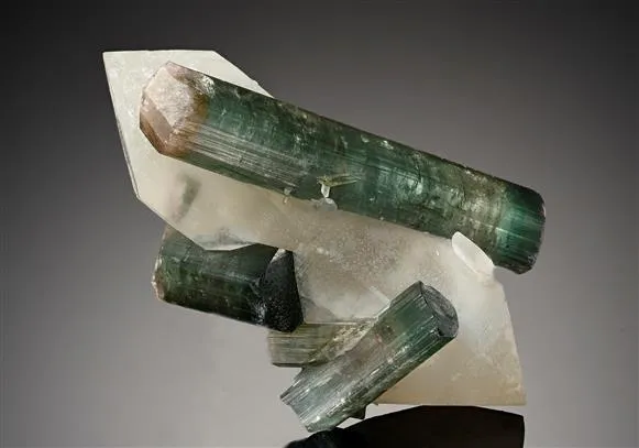 Tourmaline on Quartz image