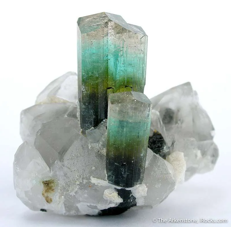 Tourmaline on Quartz image