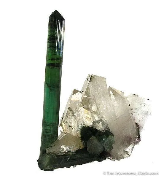 Tourmaline on Quartz - image 3