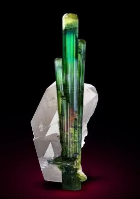 Tourmaline on Quartz - image 1