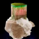 Tourmaline on Quartz and Cleavelandite - image 1