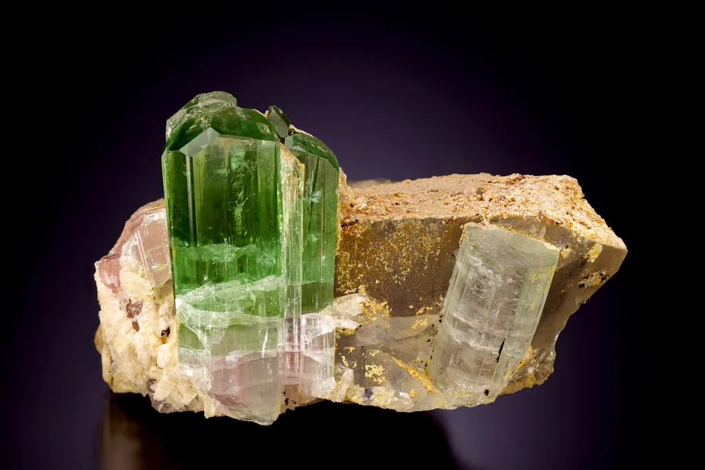 Tourmaline on Quartz image