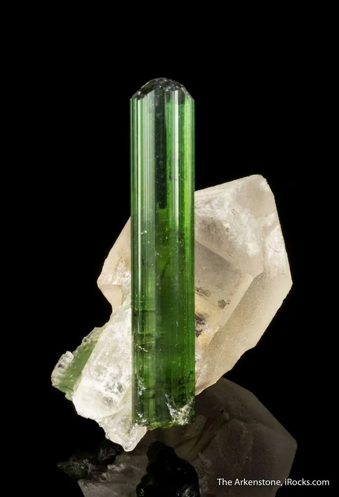 Tourmaline on Quartz image