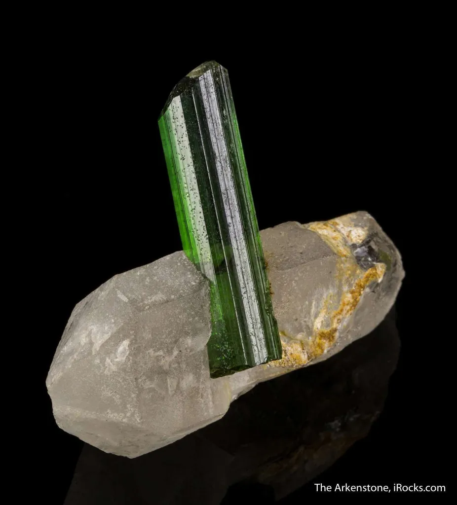 Tourmaline on Quartz - image 3