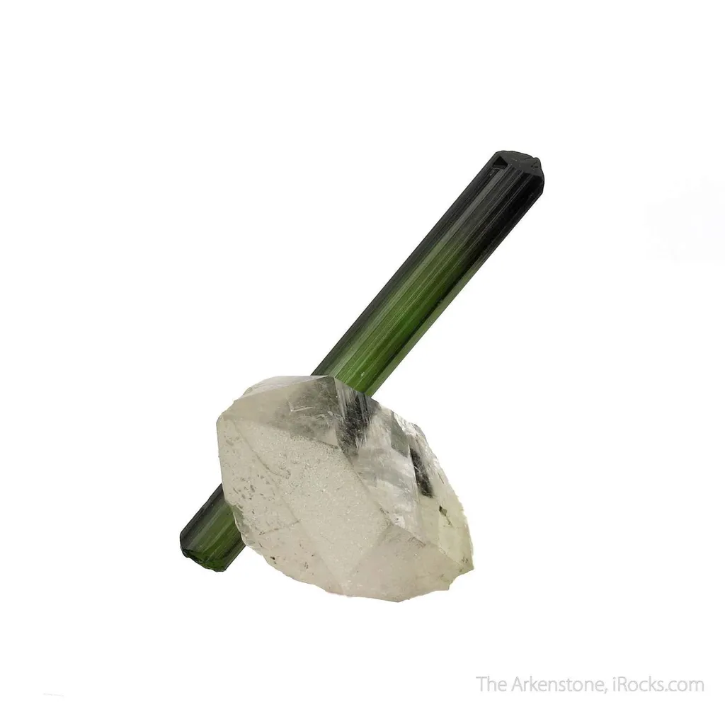 Tourmaline on Quartz image