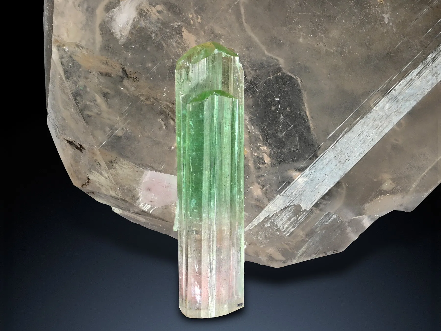 Tourmaline on Quartz from Paprok Afghanistan - image 1