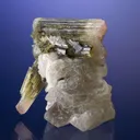 Tourmaline on Quartz With Cleavelandite - image 3