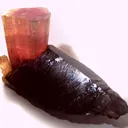 Tourmaline on Smoky Quartz - image 2