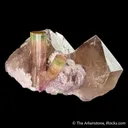 Tourmaline on Smoky Quartz with Lepidolite - image 5