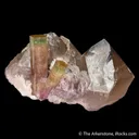 Tourmaline on Smoky Quartz with Lepidolite - image 4