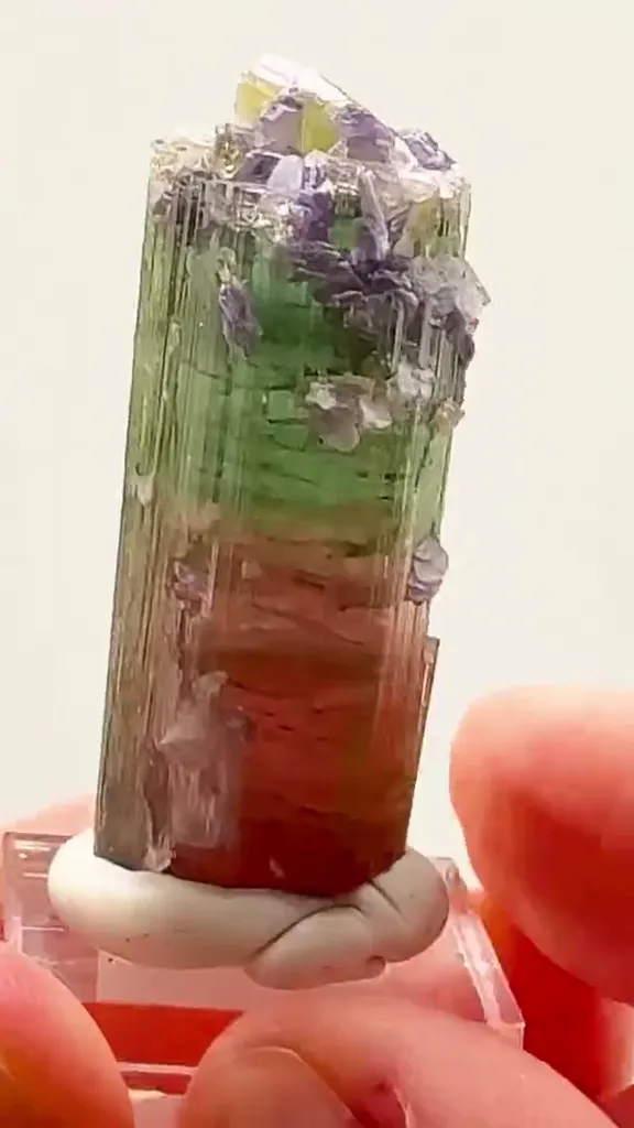 Tourmaline + PURPLE Lepidolite - image 2