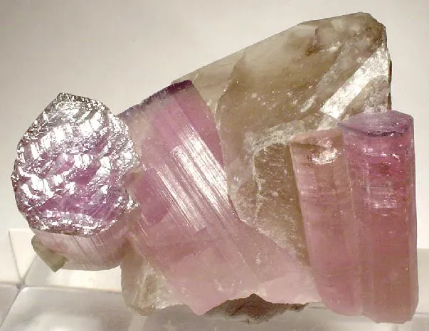Tourmaline, Quartz (Var: Smoky Quartz) image