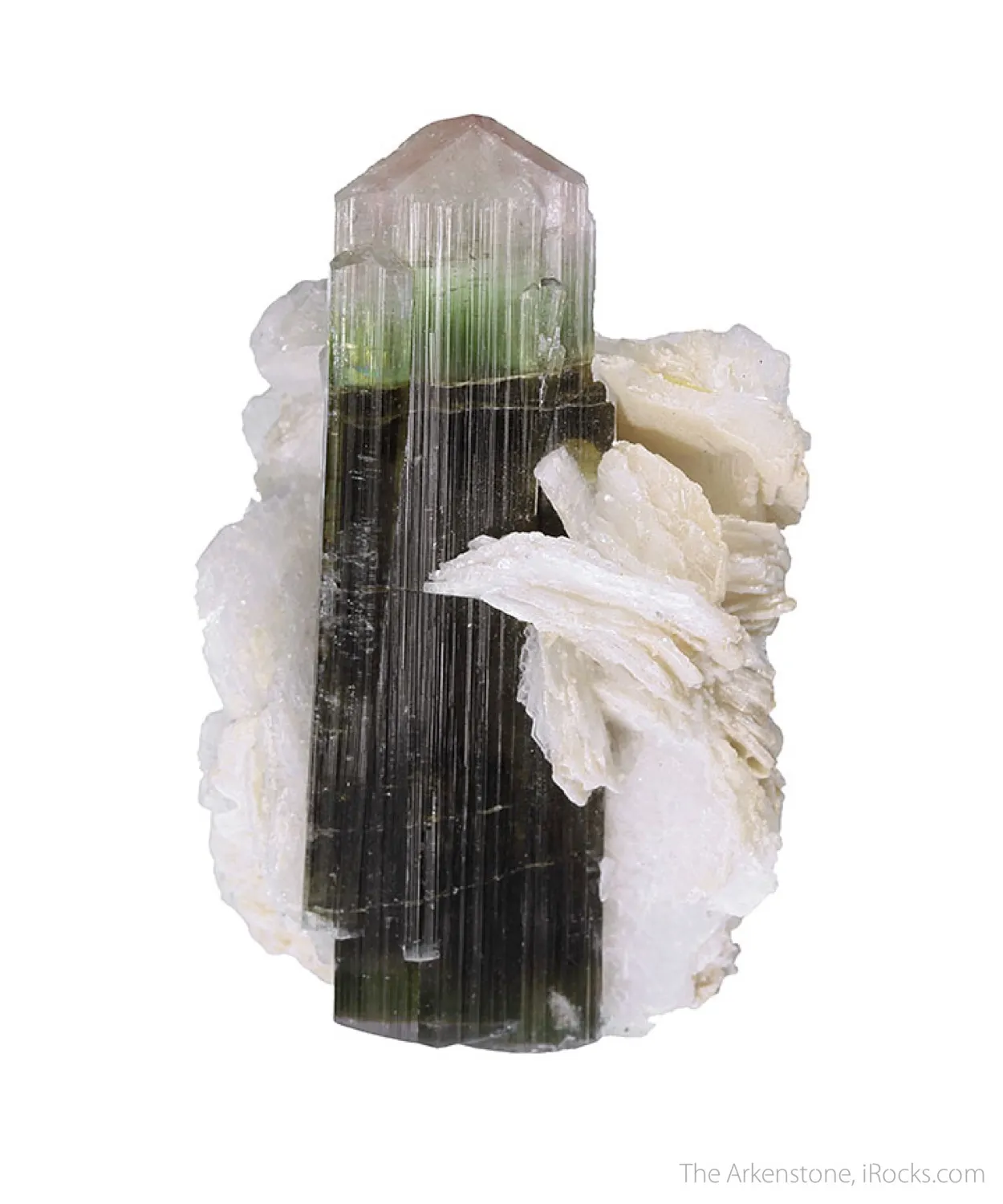 Tourmaline (rough and cut set) - image 3