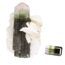 Tourmaline (rough and cut set) - image 1