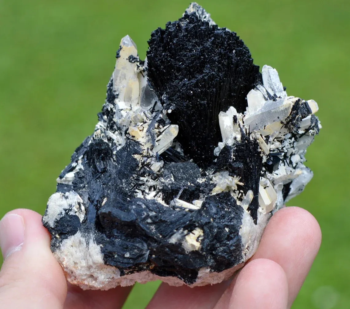 Tourmaline schorl & Feldspar Quartz 314 grams - Erongo Mountains, Karibib, Erongo Region, Namibia - image 1
