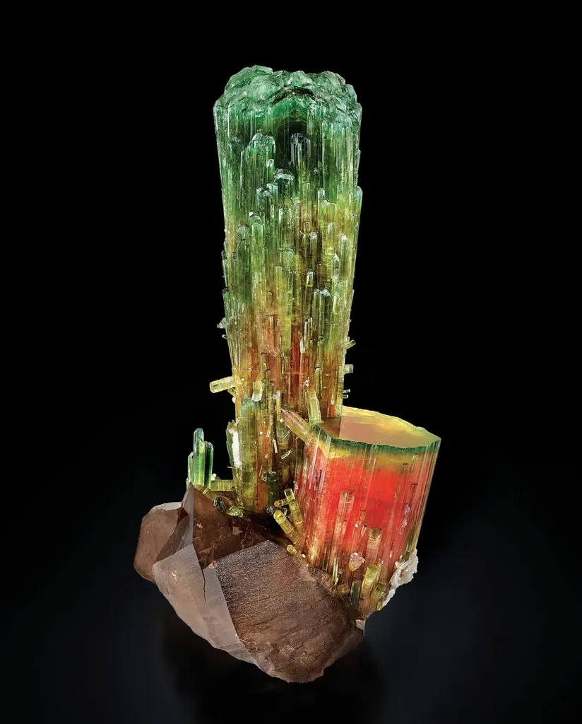 Tourmaline, Smoky Quartz image