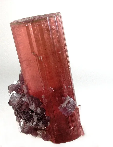 Tourmaline, Tourmaline (Var: Rubellite), Lepidolite image