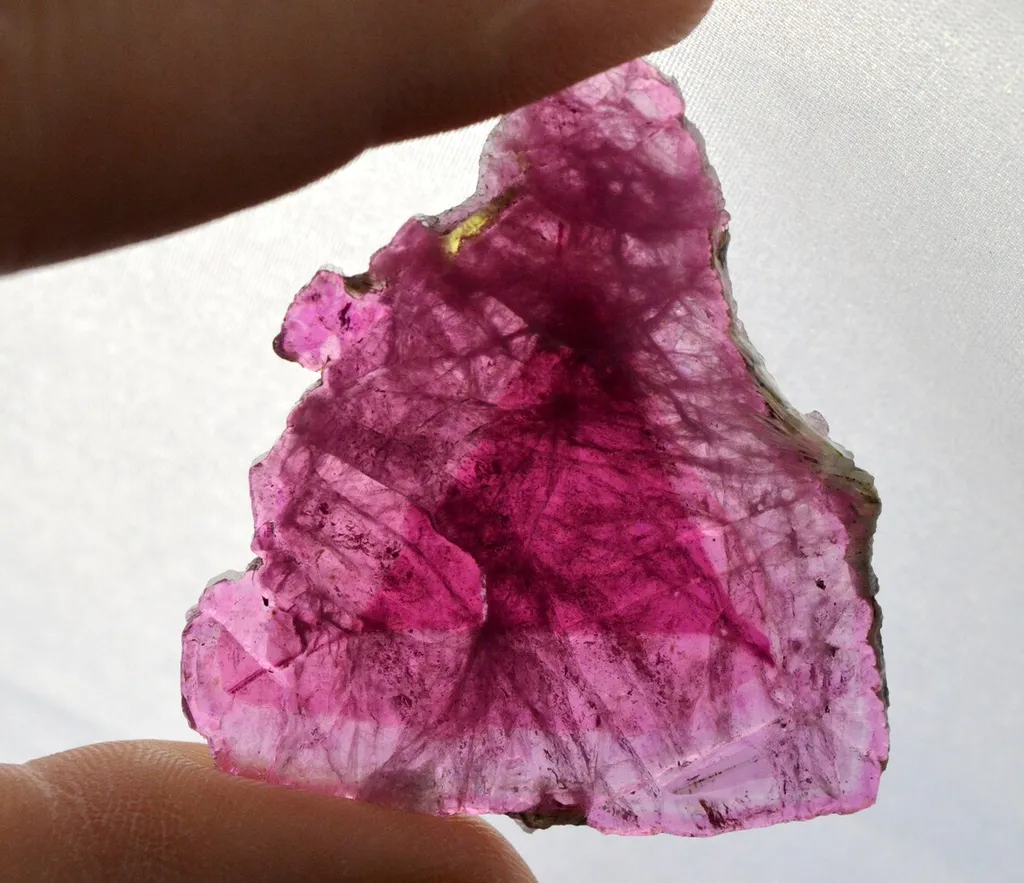 Tourmaline "Triangle" 11 grams - Malkhan pegmatite field, Krasnyi Chikoy, Chitinskaya Oblast, Russia image
