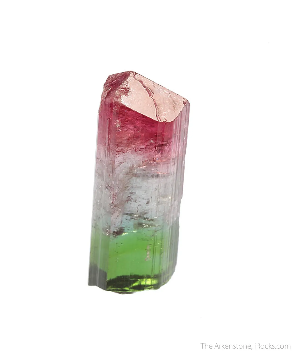 Tourmaline (tricolor) (rough and cut set) - image 3