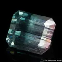 Tourmaline var. Achroite (rough and cut set) - image 7